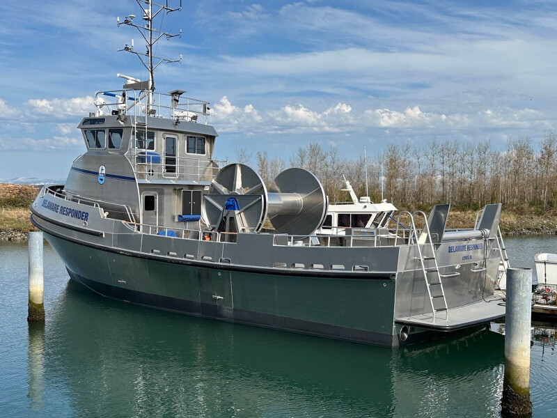Delaware oil spill response group unveils fast-response skimmer
